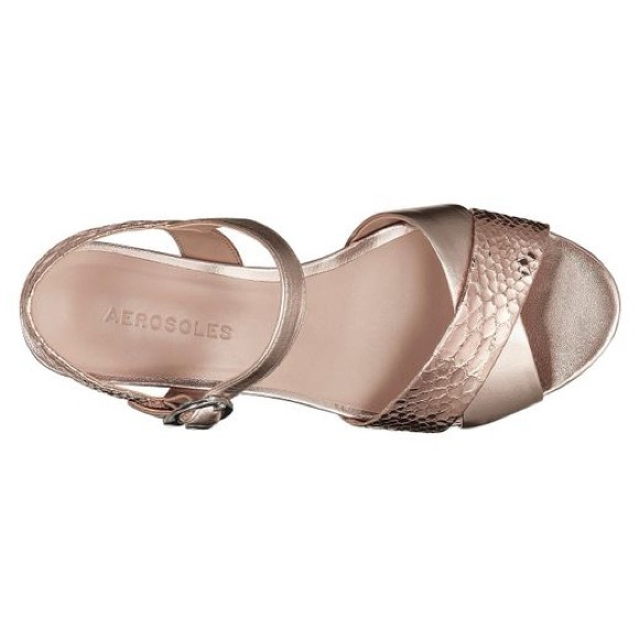 AEROSOLES Shoes - AEROSOLES Women's Metallic Sandals